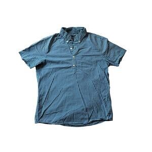 American Eagle Outfitters button up;  short Sleeve shirt, size Medium. Blue